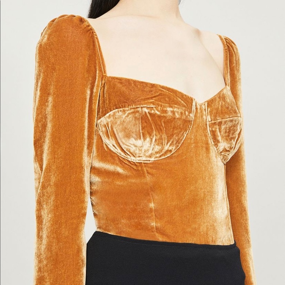 Reformation Mallory velvet top - Picture 2 of 8